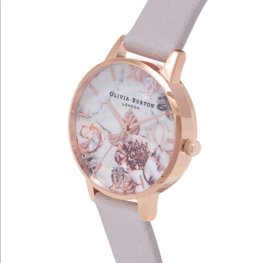 Marble Floral Rose Gold Watch